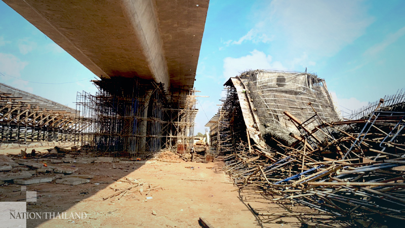 Over ten workers injured as bridge under construction collapses Over ten workers injured as bridge under construction collapses