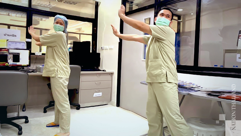 Frontline doctors, nurses decide to dance off the stress Frontline doctors, nurses decide to dance off the stress