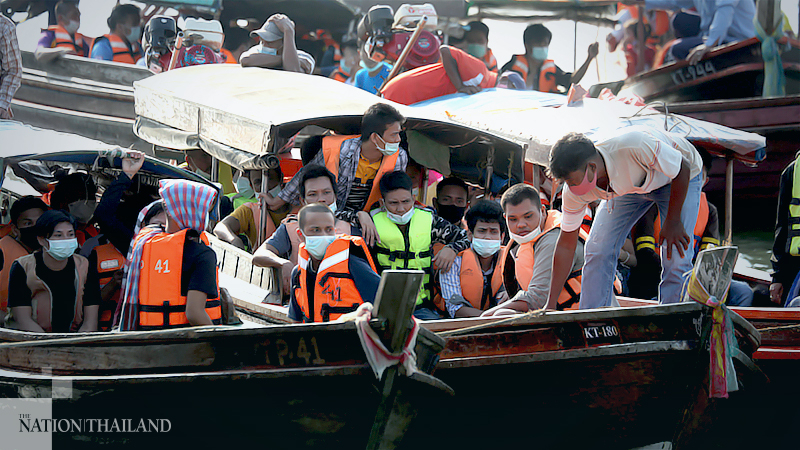 158 migrants detained in Ranong head home to Myanmar 158 migrants detained in Ranong head home to Myanmar