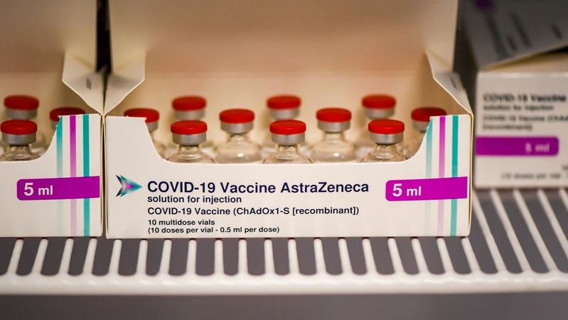 The AstraZeneca and the University of Oxford Covid-19 vaccine in a refrigerator at the Royal Health & Wellbeing Centre in Oldham, England, on Jan. 21, 2021. MUST CREDIT: Bloomberg photo by Anthony Devlin.