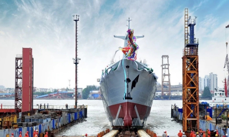China launches second warship for Pakistan Navy China launches second warship for Pakistan Navy