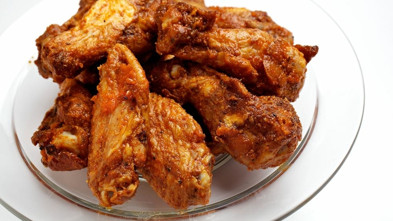 We're running out of delicious chicken wings right before the Super Bowl. MUST CREDIT: Photo for The Washington Post by Deb Lindsey