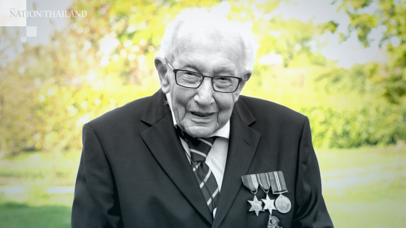 Capt. Tom Moore dies of covid. The 100-year-old raised millions for Britain's NHS. Capt. Tom Moore dies of covid. The 100-year-old raised millions for Britain's NHS.