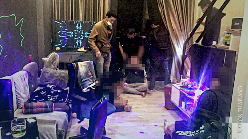 Drug party busted in Nonthaburi, four alleged dealers arrested Drug party busted in Nonthaburi, four alleged dealers arrested