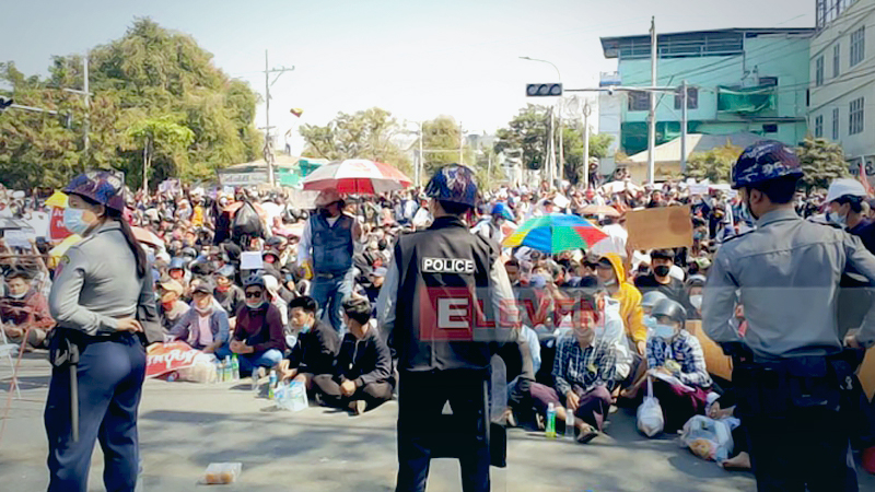 Around 40 protestors arrested in Mandalay Around 40 protestors arrested in Mandalay
