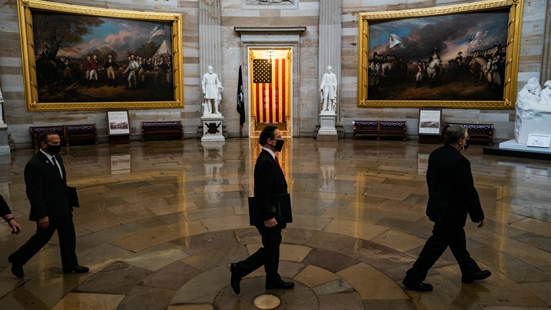 Senate votes to pursue Trump impeachment trial after declaring the proceedings constitutional Senate votes to pursue Trump impeachment trial after declaring the proceedings constitutional