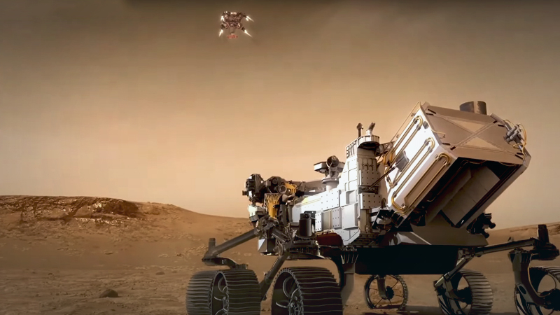 Mars Rover Video Video shows NASA's Perseverance rover landing on Mars in HD