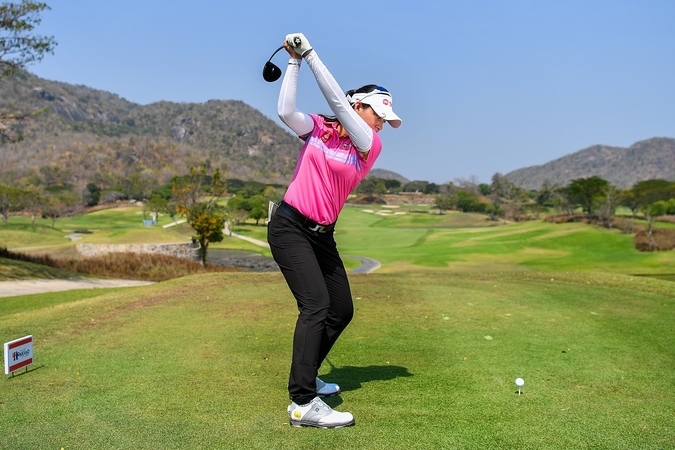 Teen golf queen Atthaya leads women against men at Thailand Mixed Teen golf queen Atthaya leads women against men at Thailand Mixed