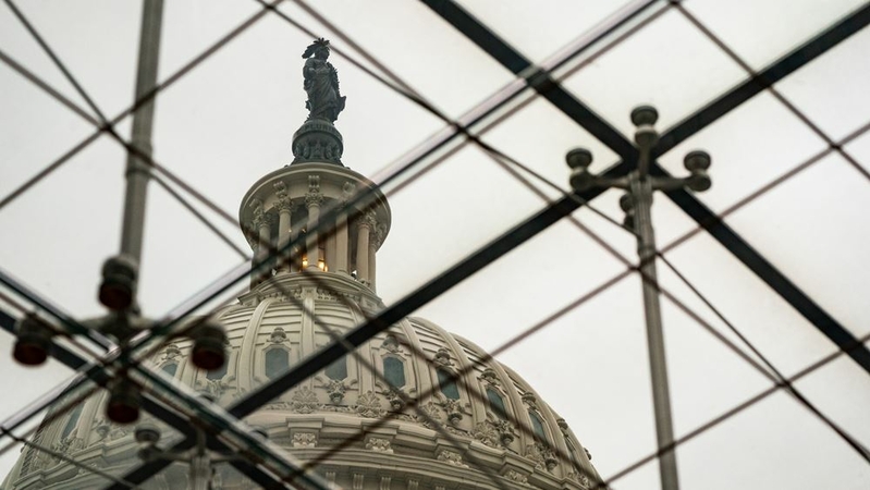 The U.S. Capitol is seen in Washington, D.C., on Feb. 26, 2021. MUST CREDIT: Washington Post photo by Salwan Georges.