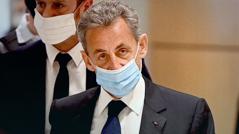 Former French president Nicolas Sarkozy found guilty of corruption and sentenced to at least one year in prison Former French president Nicolas Sarkozy found guilty of corruption and sentenced to at least one year in prison
