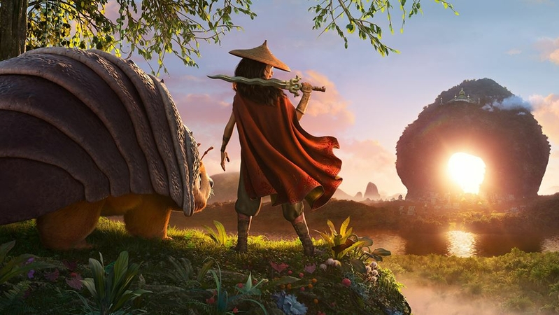 Kelly Marie Tran stars as a Southeast Asian princess on a quest, center, in 