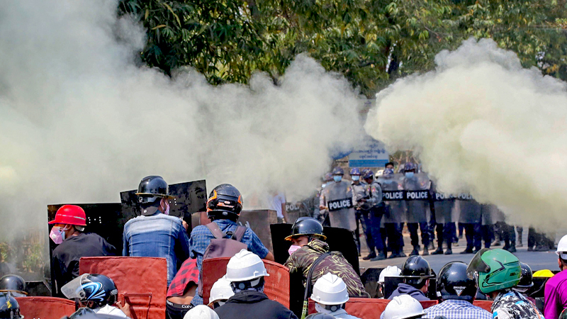 At least 10 killed as Myanmar anti-coup protests escalate At least 10 killed as Myanmar anti-coup protests escalate