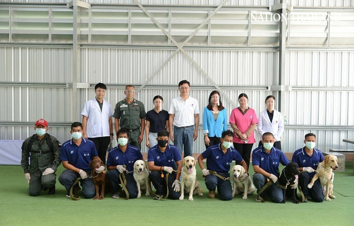 Thailand gets its first pack of dogs to sniff out Covid-19 patients Thailand gets its first pack of dogs to sniff out Covid-19 patients