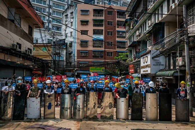 Myanmar is descending into chaos. A Yangon neighborhood is in the eye of the storm. Myanmar is descending into chaos. A Yangon neighborhood is in the eye of the storm.