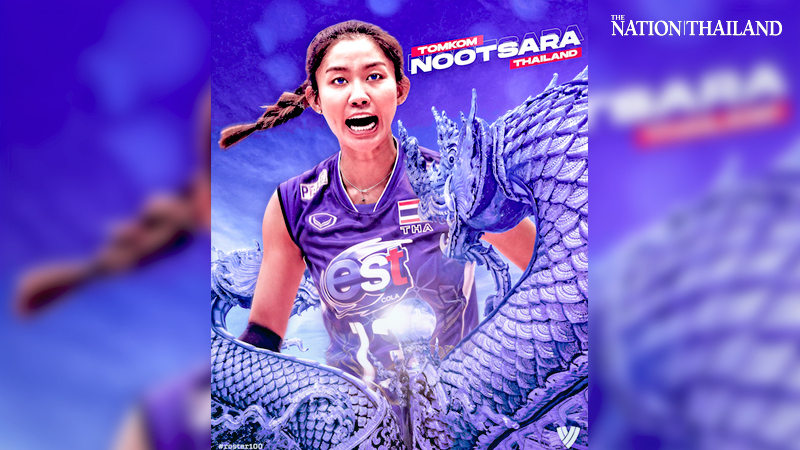 Thai volleyball star Nootsara named among world’s top 100 players Thai volleyball star Nootsara named among world’s top 100 players