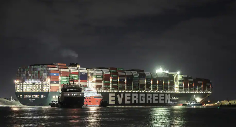 Egypt's president orders preparations for unloading the Ever Given blocking the Suez Canal Egypt's president orders preparations for unloading the Ever Given blocking the Suez Canal
