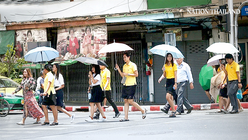 Upper Thailand gets warmer, with thundershowers in some areas Upper Thailand gets warmer, with thundershowers in some areas
