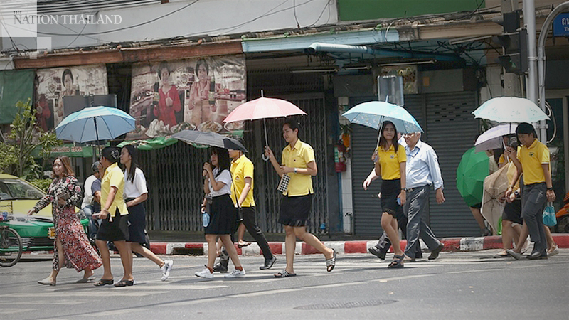 Hot day with scattered rain forecast for most of Thailand Hot day with scattered rain forecast for most of Thailand