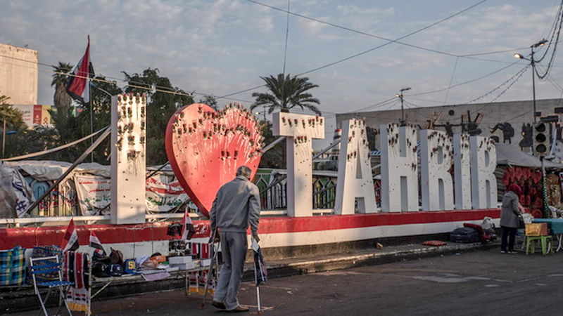Baghdad's streets and squares are largely abandoned a year after youth revolution Baghdad's streets and squares are largely abandoned a year after youth revolution