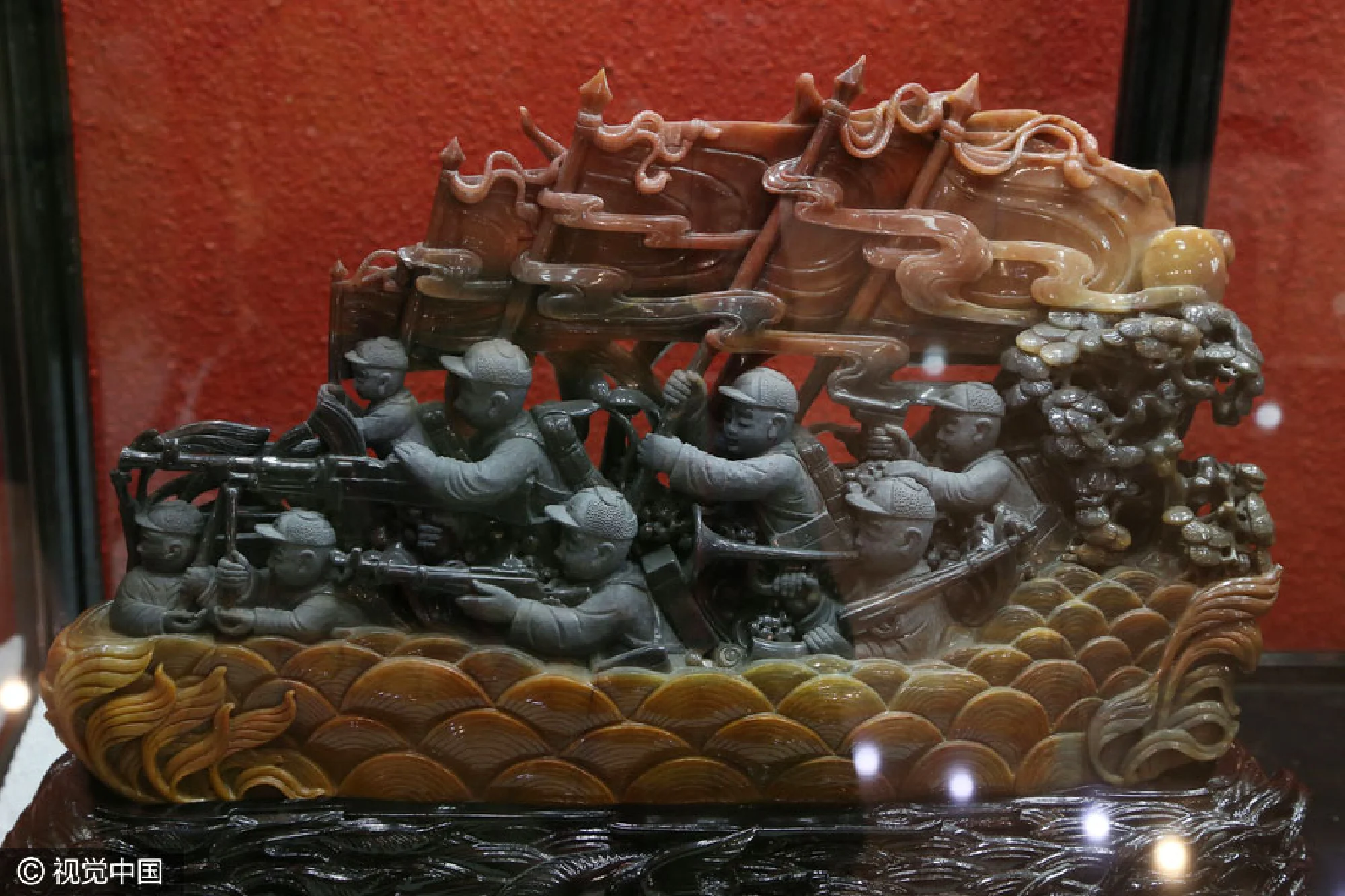 Jade works in Beijing mark anniversary of Long March