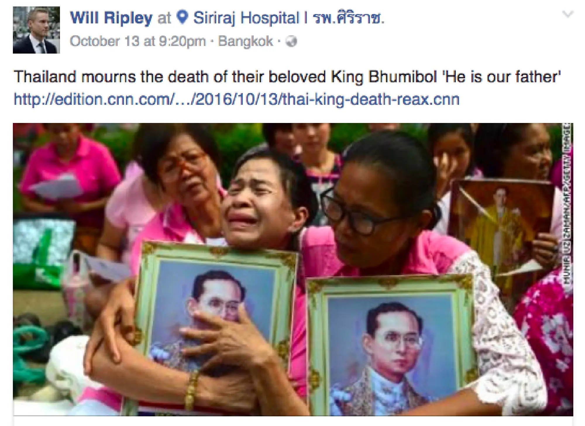 CNN journalist’s show of respect warms hearts