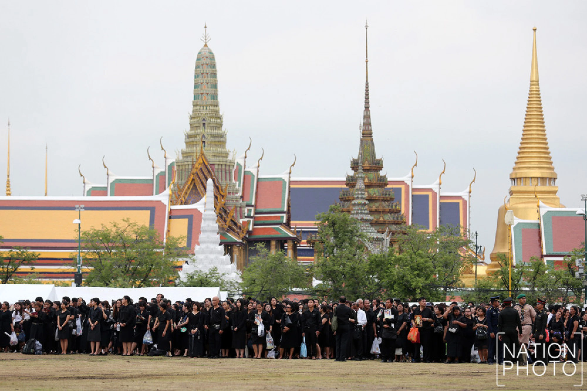 First day of homage paying in front of Royal Urn