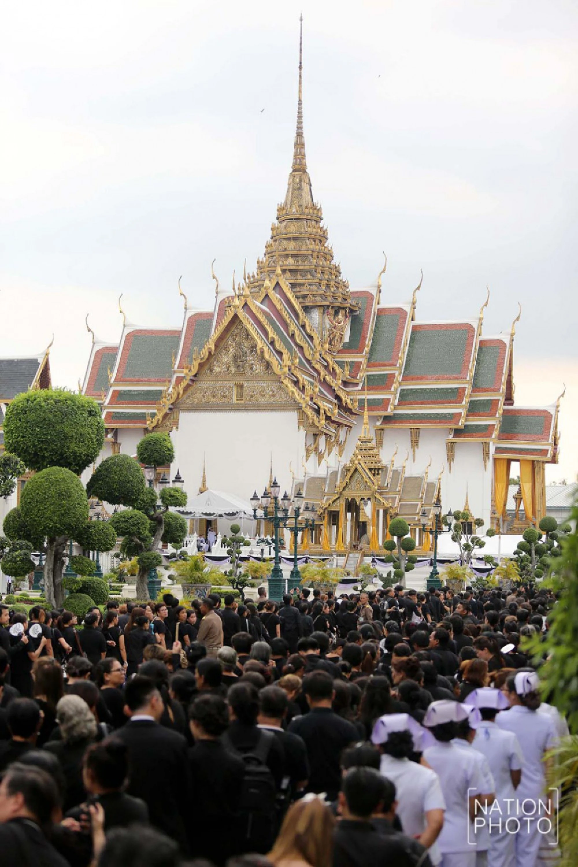 First day of homage paying in front of Royal Urn