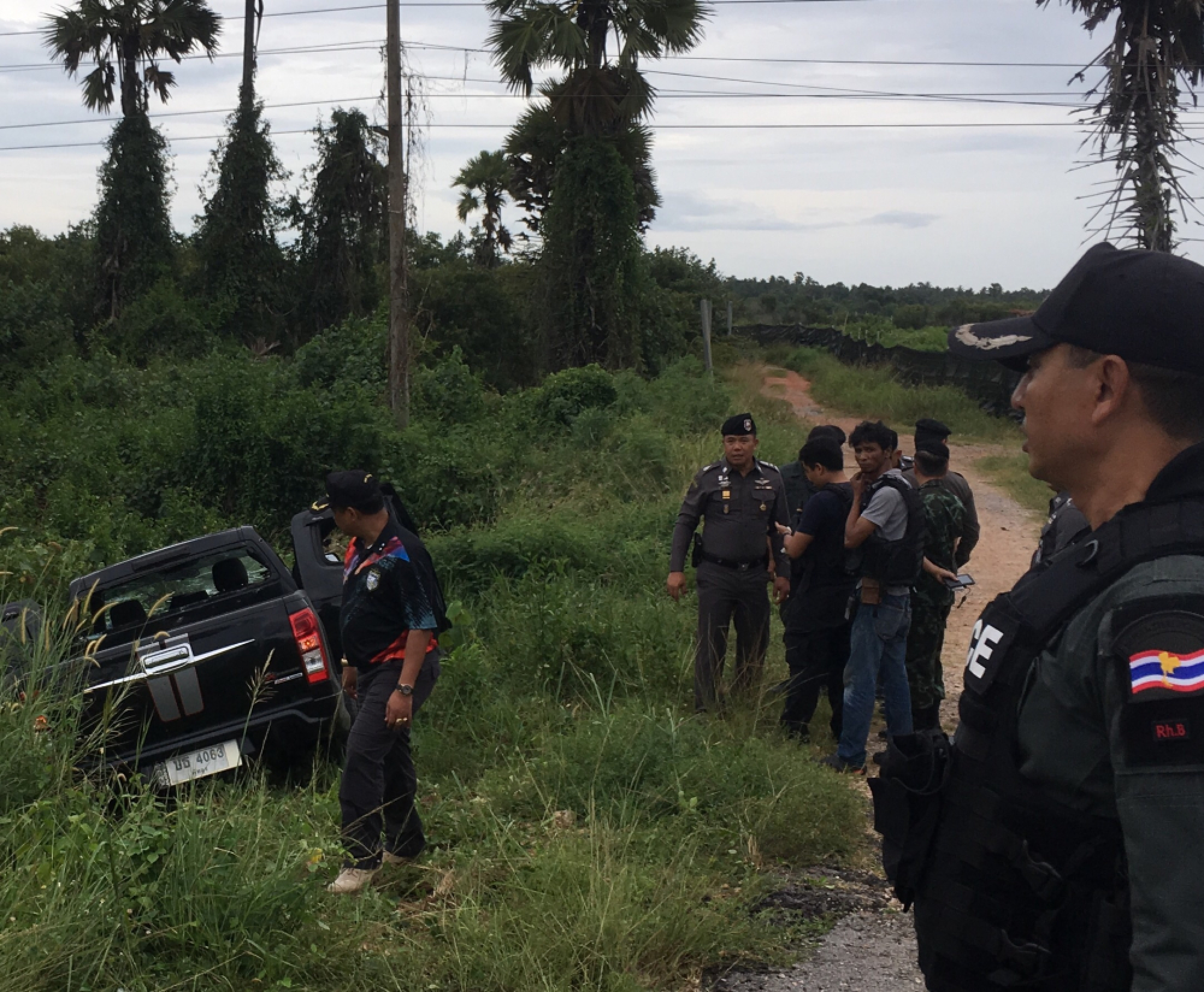 Truck theft in Songkhla leads to gunfight and explosion