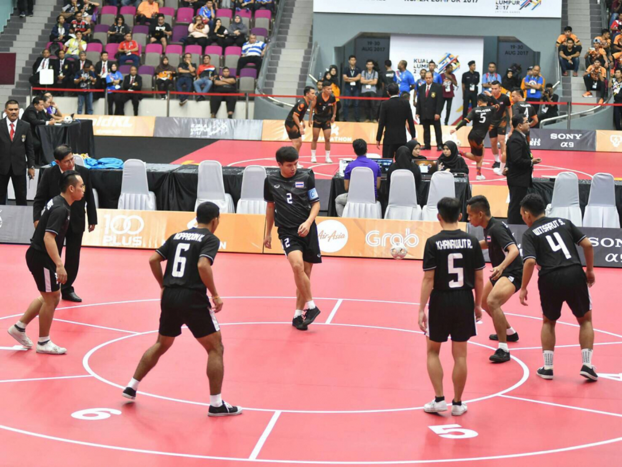 Men's chinlone event 1 team win 1st KL SEA Games for Thailand