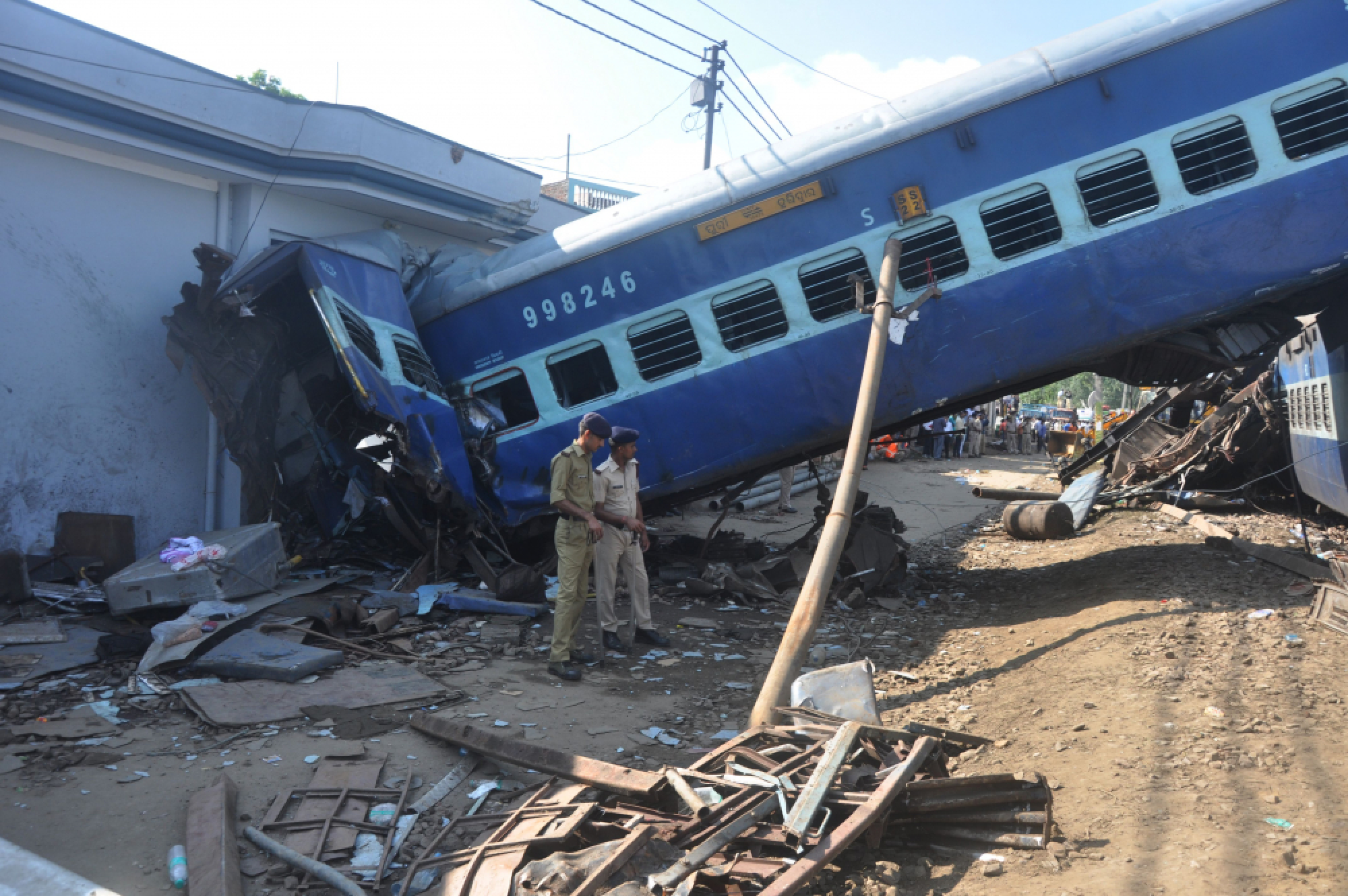 At least 23 dead, dozens hurt as train derails in India