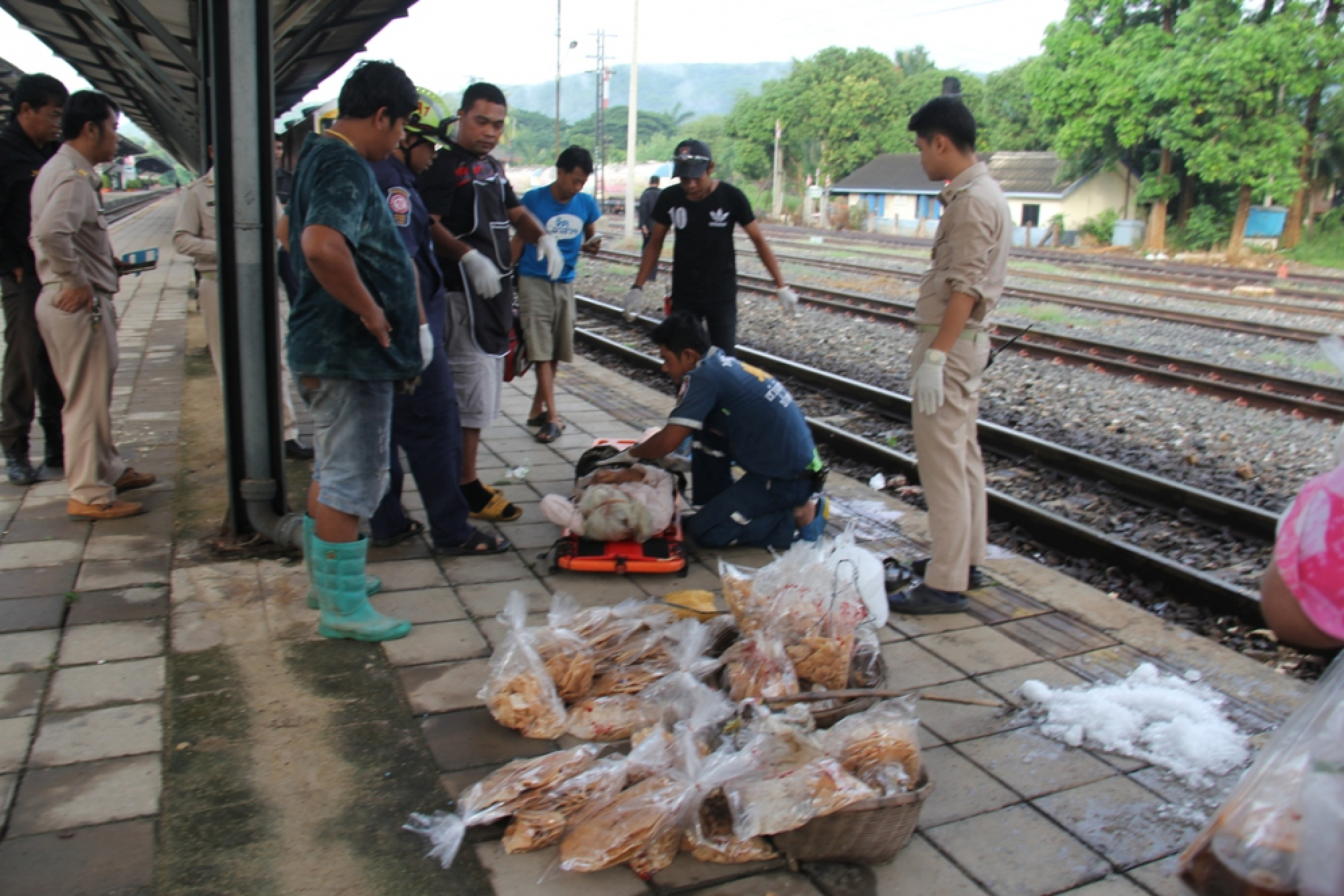 Elderly woman loses foot in train accident
