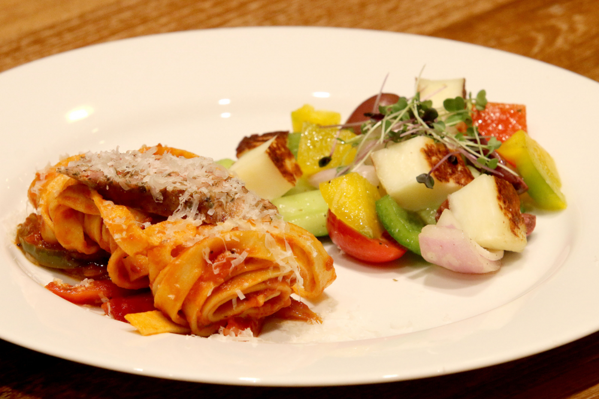 Haute cuisine with food hall flair