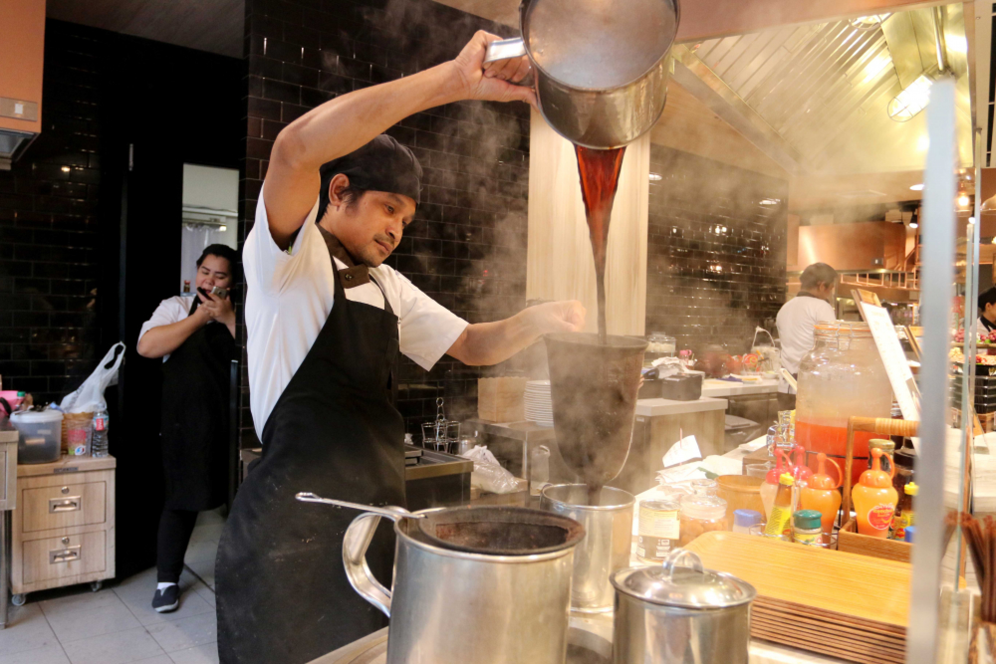 Haute cuisine with food hall flair