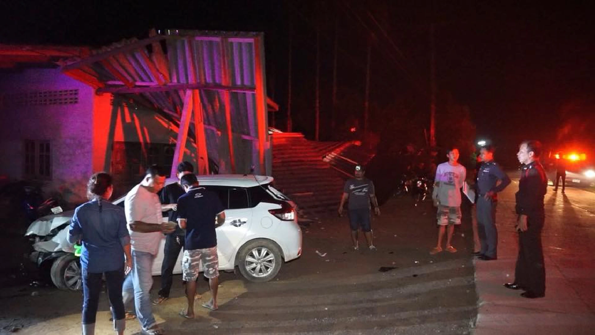 Grocery shop destroyed in car crash
