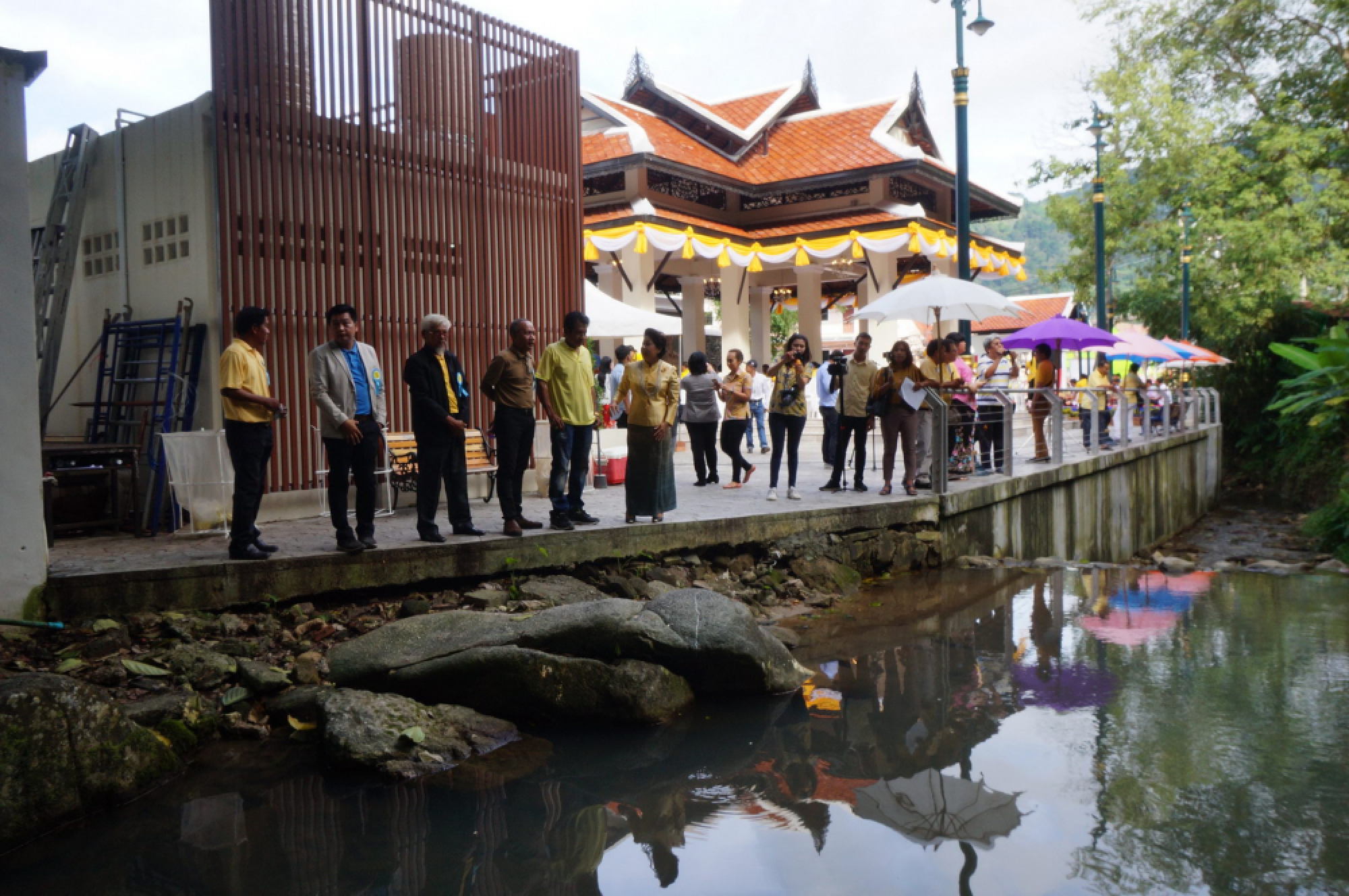 Official opening after restoration of Wang Kee On waterfall in Patong