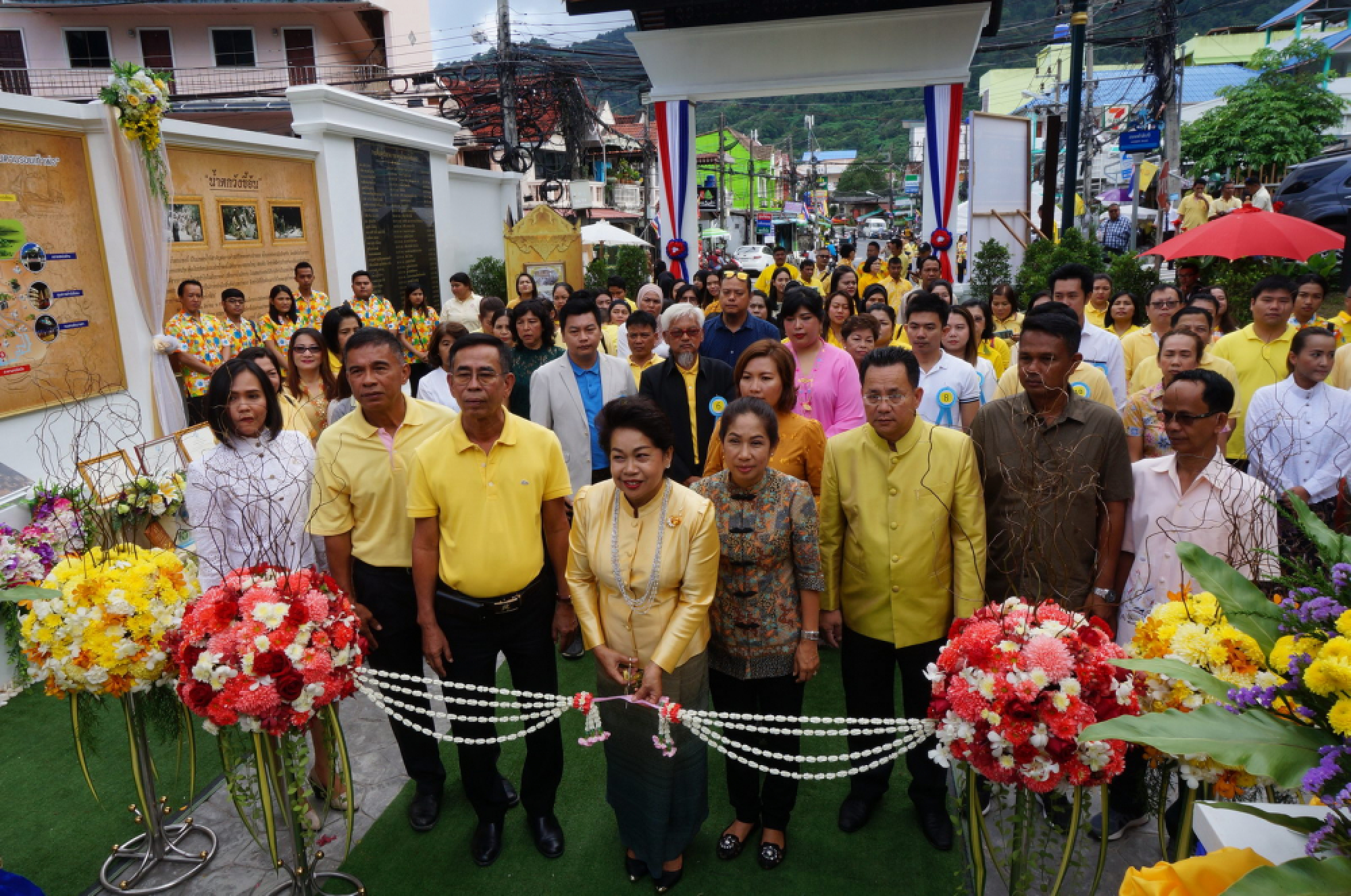 Official opening after restoration of Wang Kee On waterfall in Patong