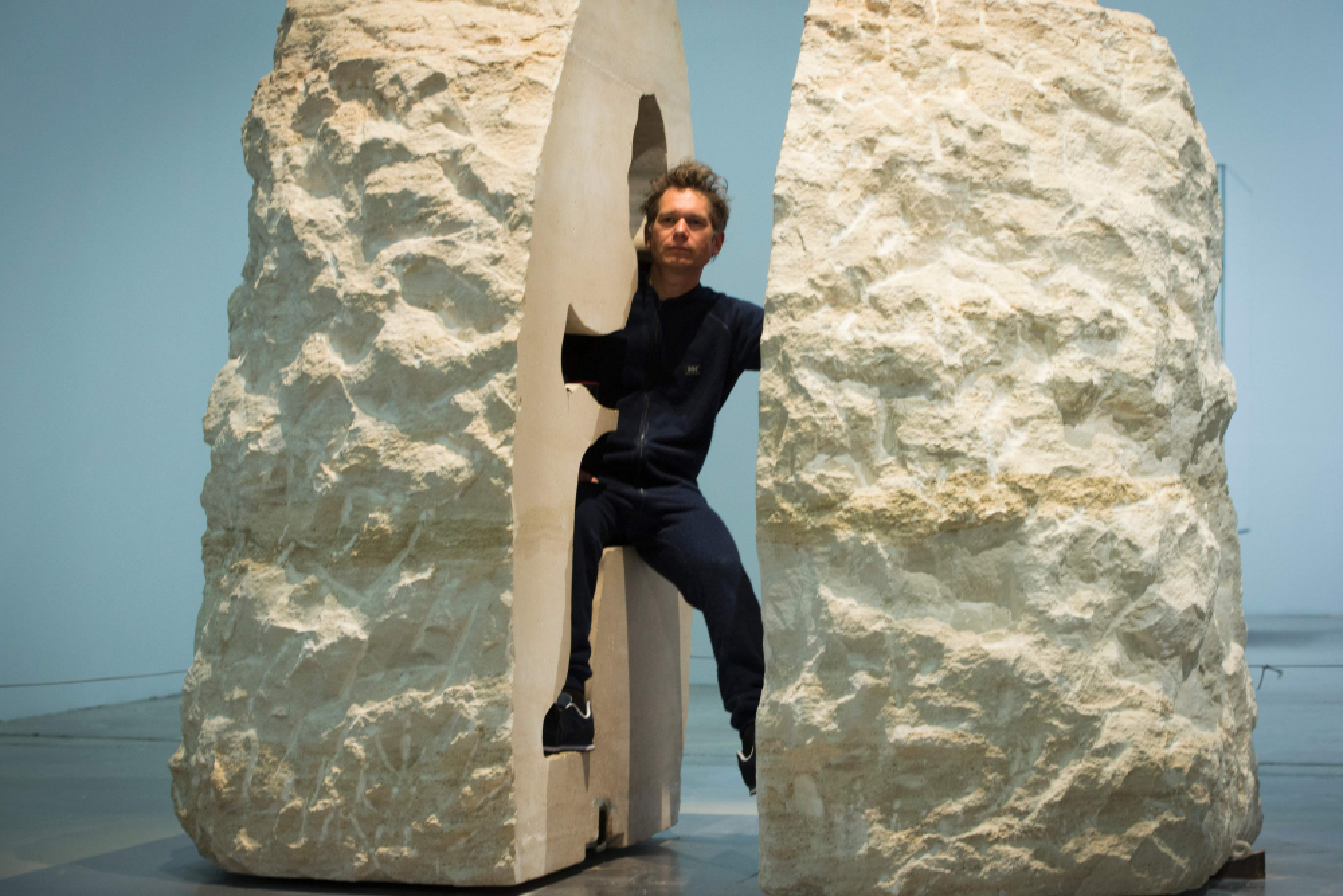    'It's like tripping', says French artist entombed in rock