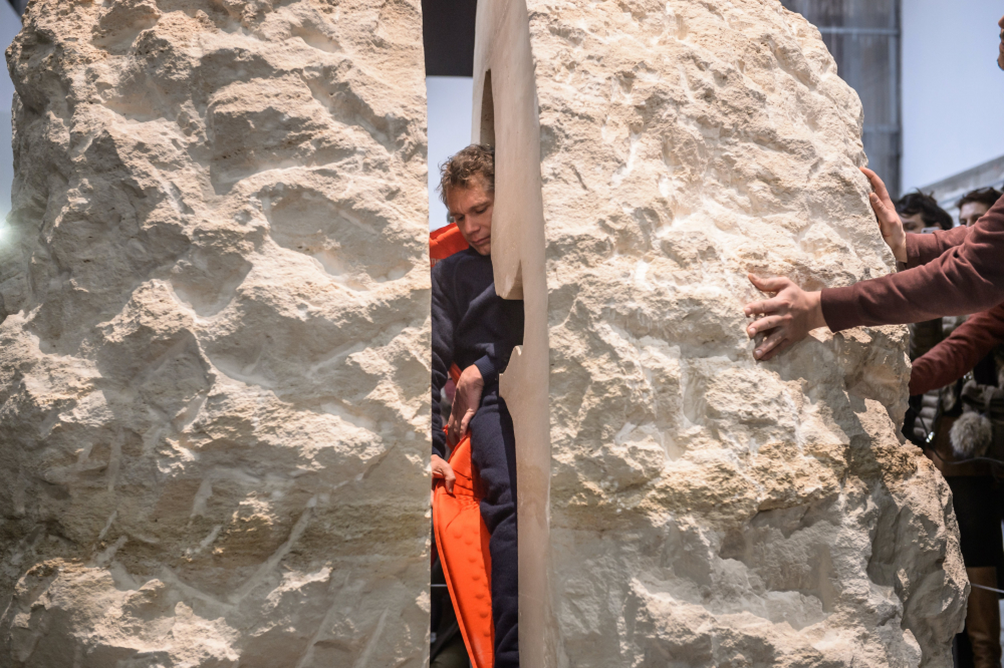    'It's like tripping', says French artist entombed in rock