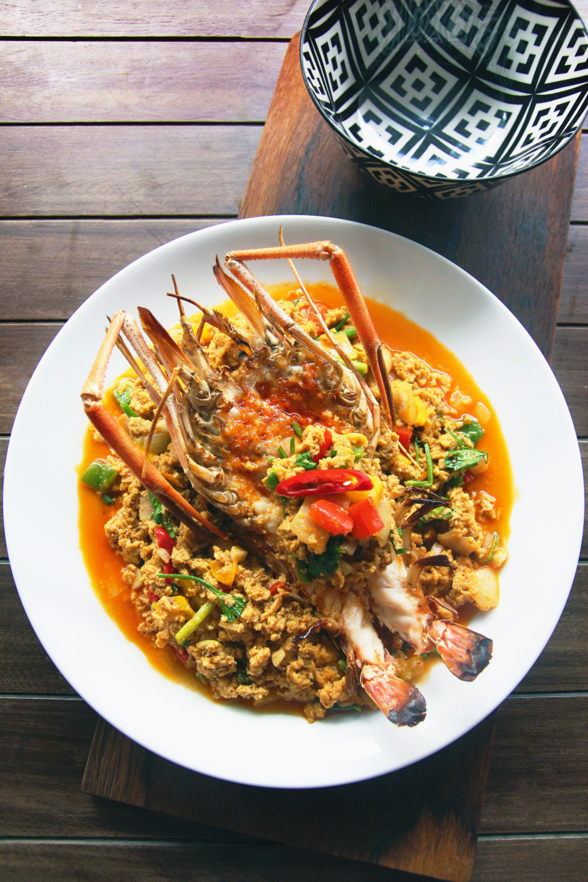 Prawns with an anniversary taste