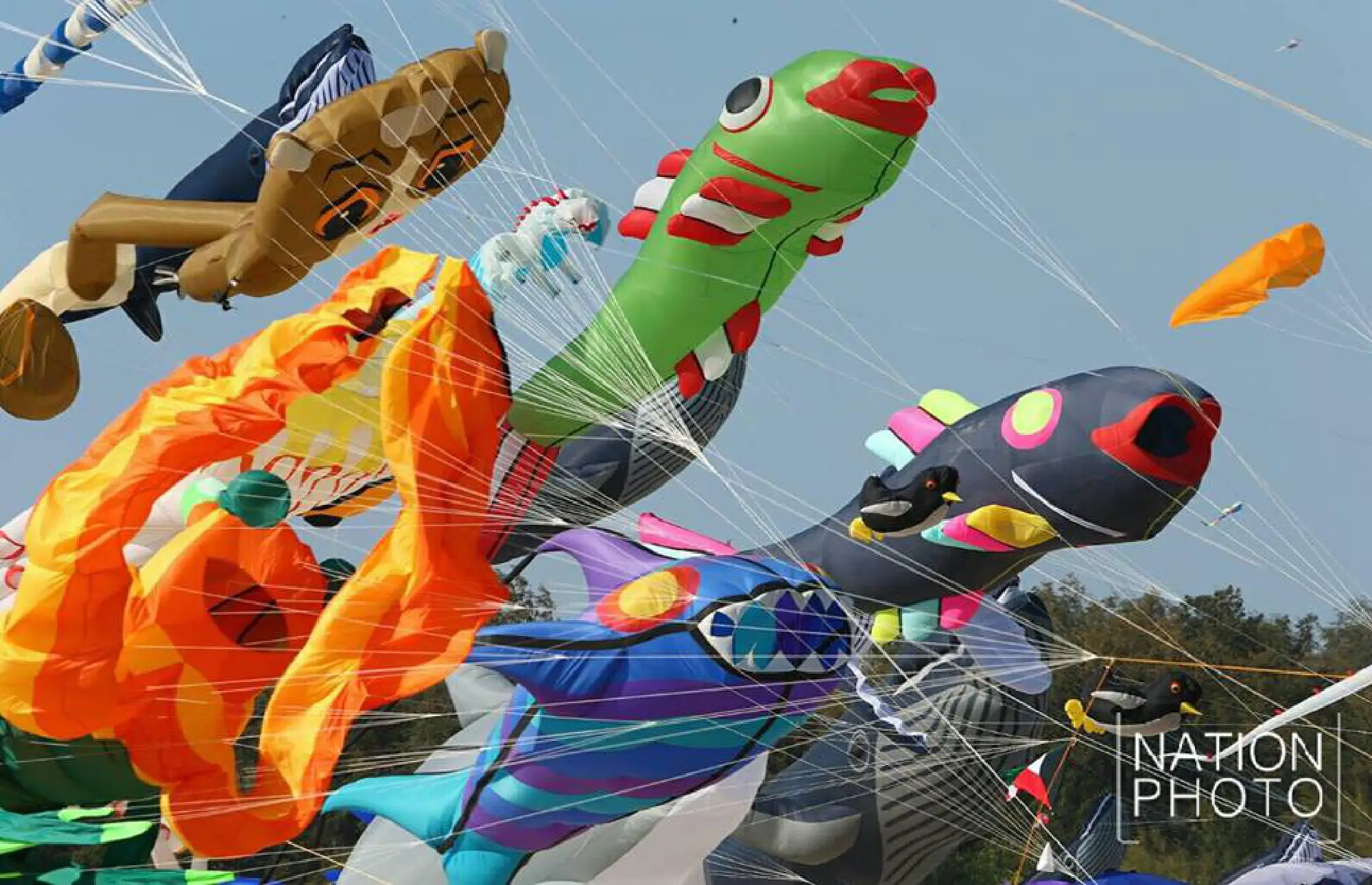  Kites fill Cha-am sky