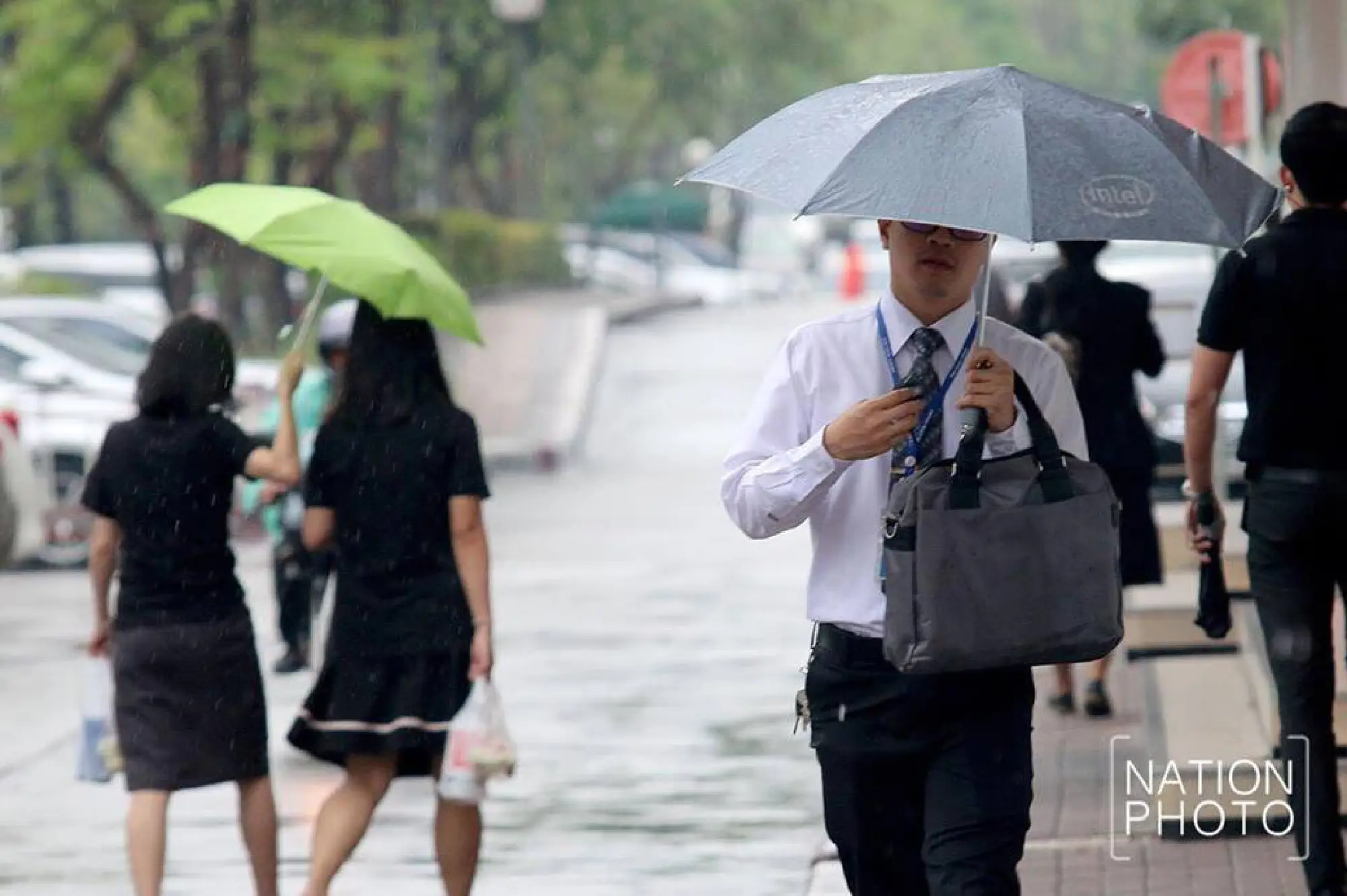 Rain-triggered traffic snarls in Bangkok