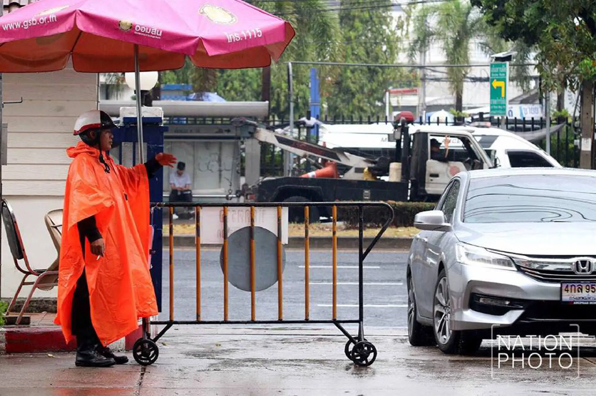 Rain-triggered traffic snarls in Bangkok