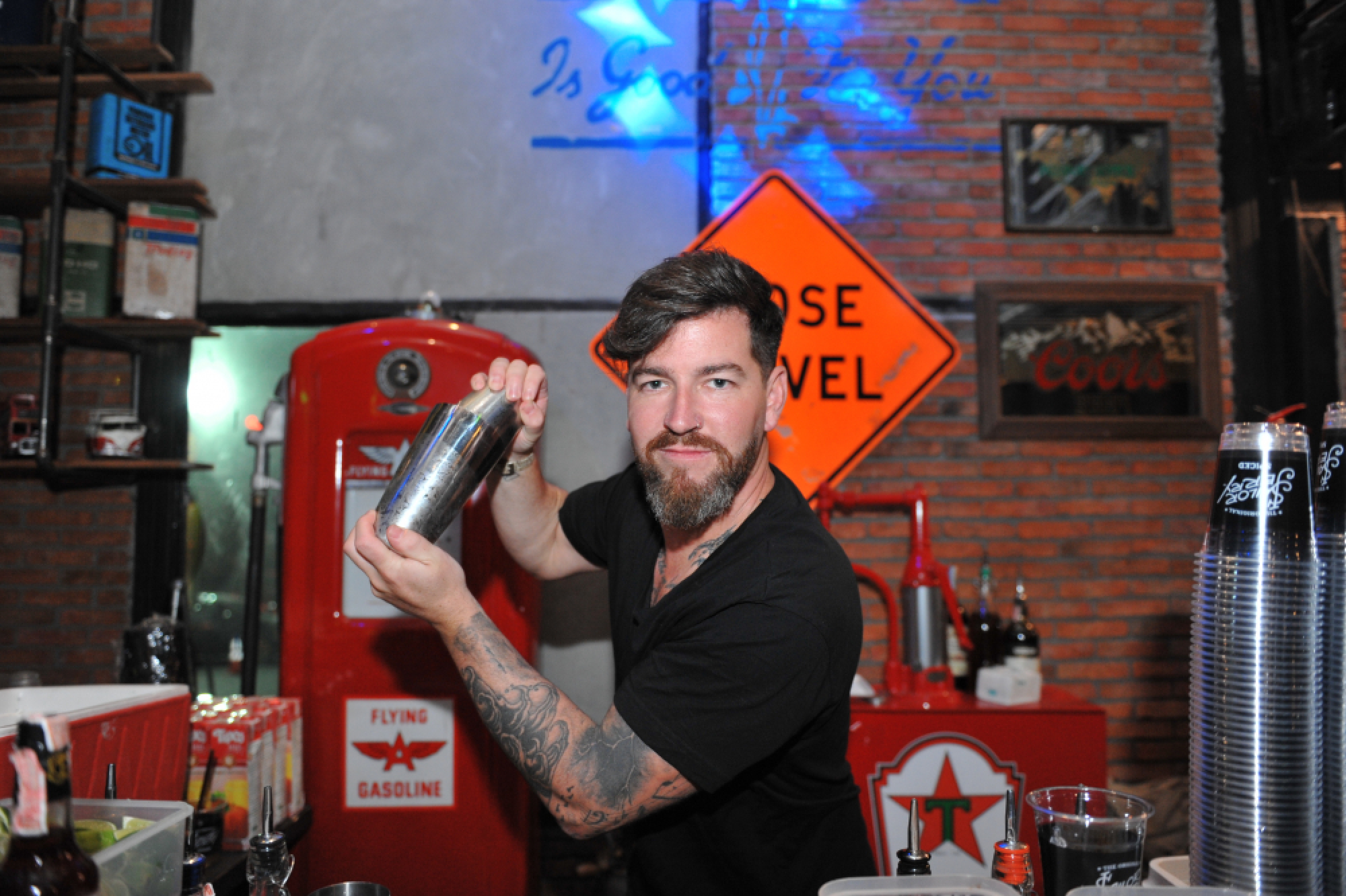 Raising a glass to a tattoo legend