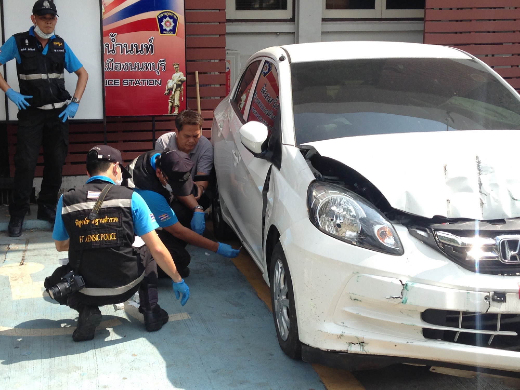 Police re-enact car accident at Health Ministry as charges filed