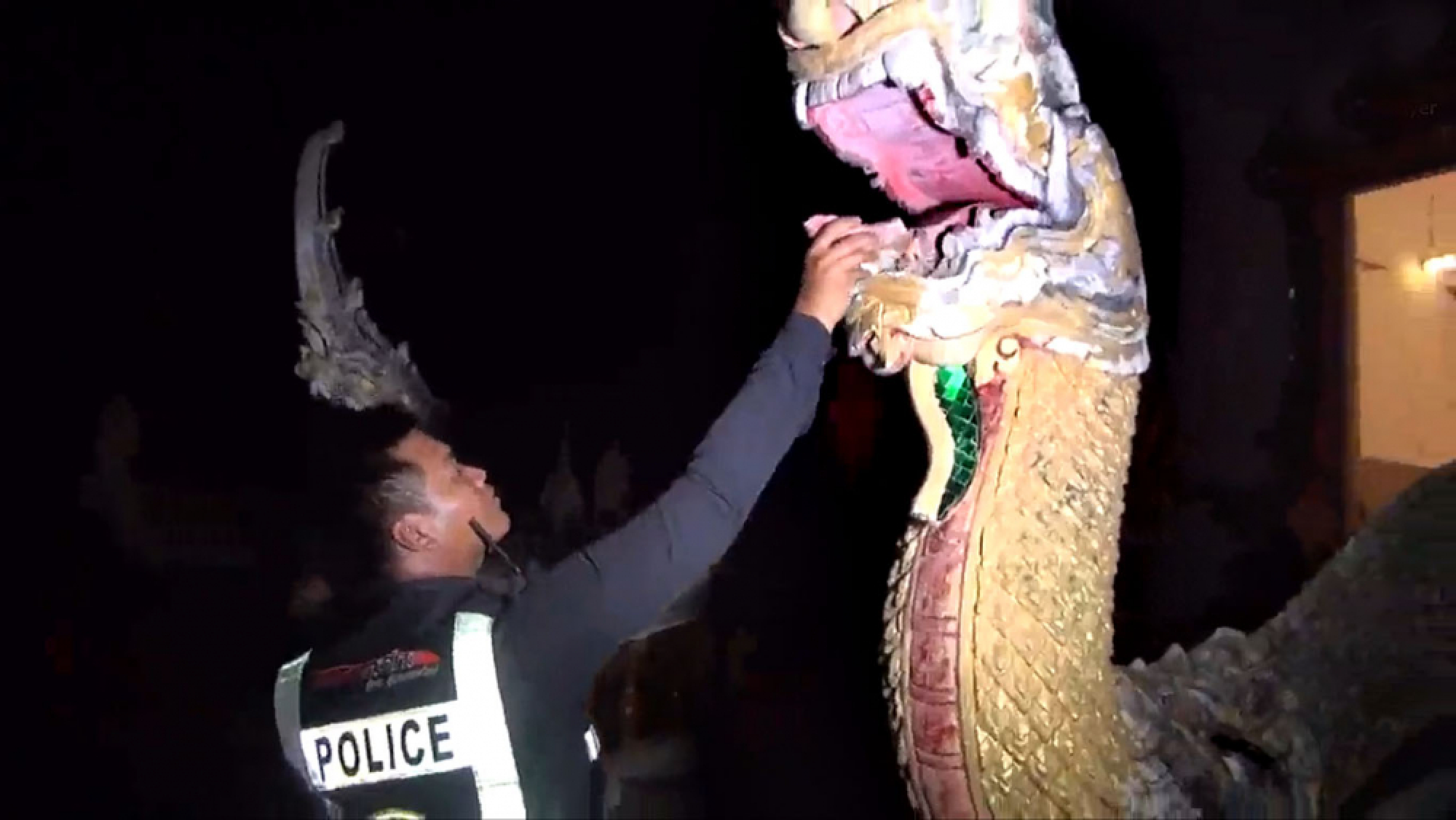 Man arrested after ‘powerful’ temple statues attacked