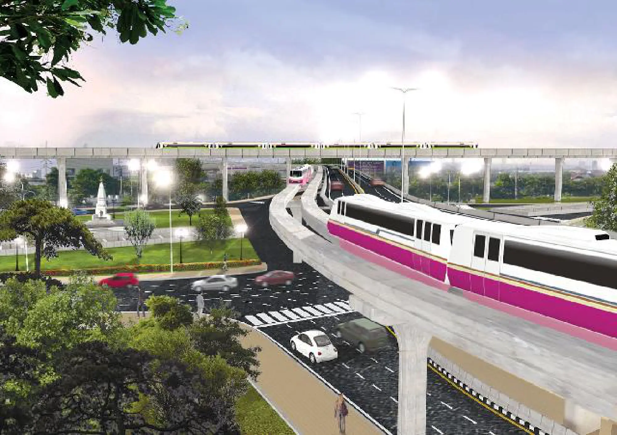 Pink Line road closures announced