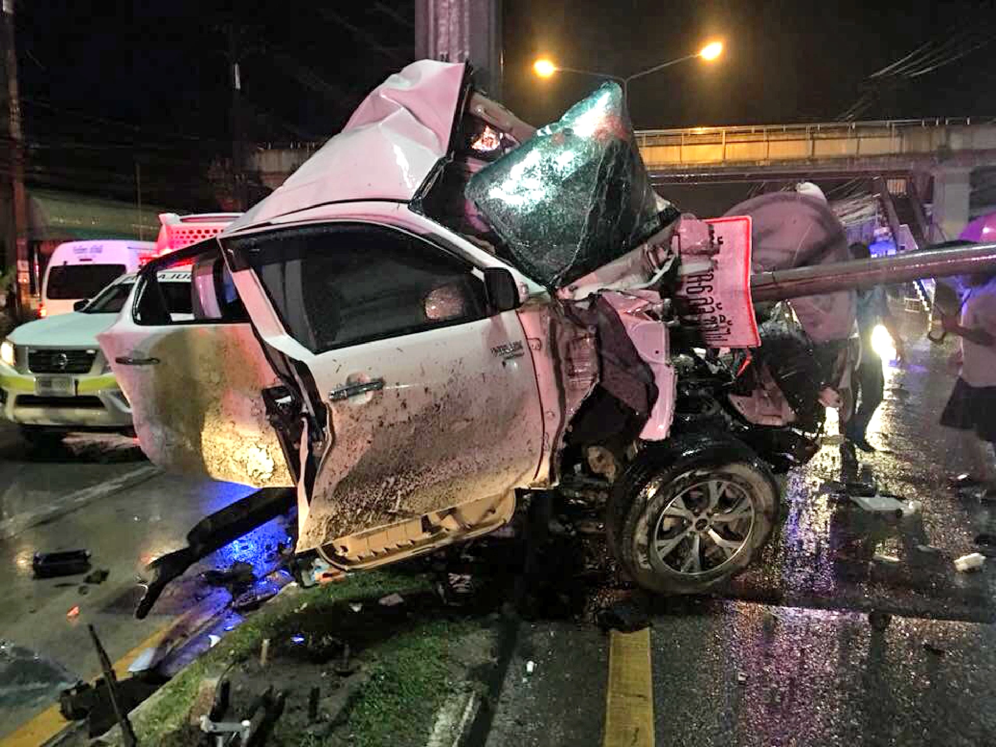 Driver dies as pick-up hits power pole