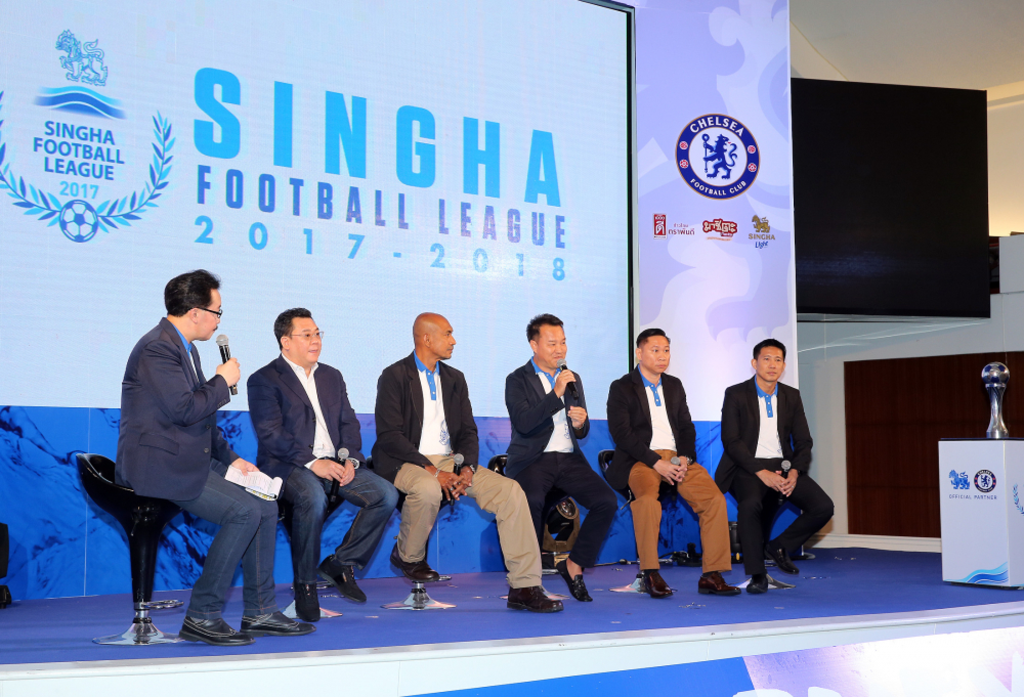 An estimated 100,000 players join Singha Football League