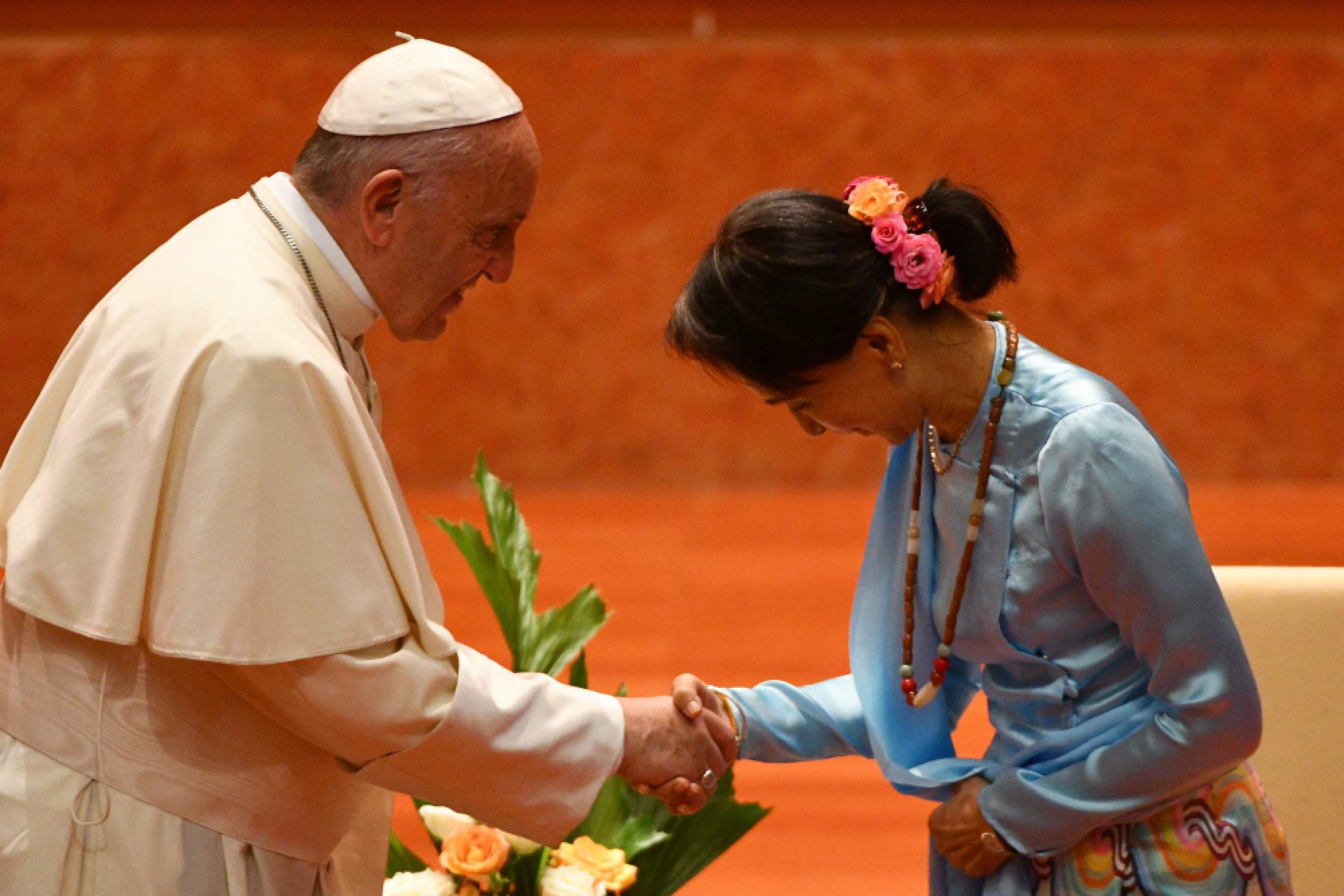 Pope to meet Myanmar's leader Suu Kyi