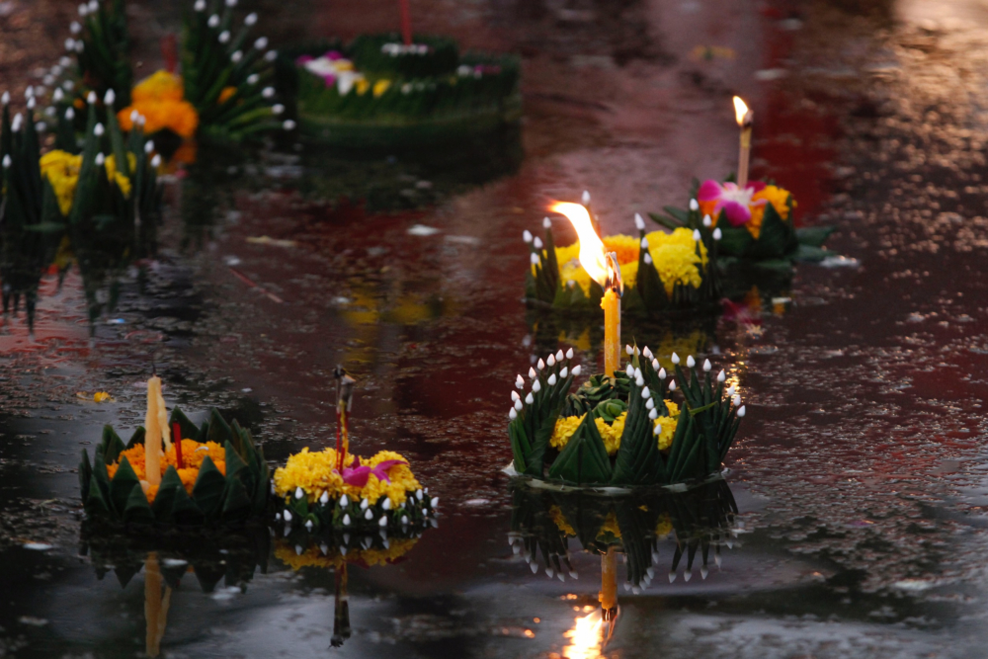 Loy Krathong Festival lights up the sky and waterways across the nation